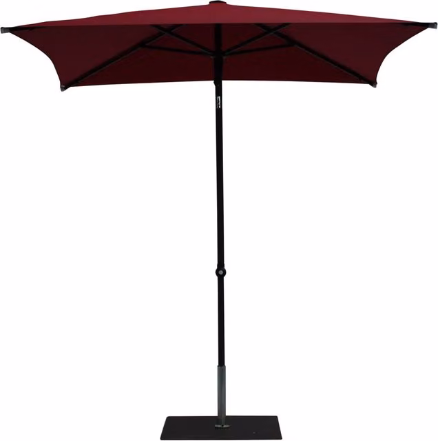 Ombrellone da Giardino 2x2 m Palo Ø38 mm in Alluminio Tessuto Olefin Trend Bordeaux