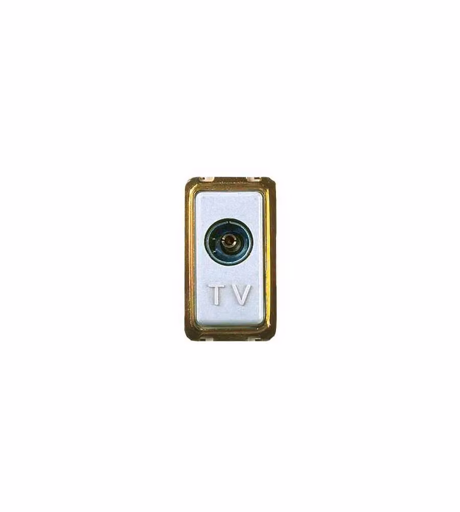 Marlanvil Presa TV Coassiale Venus - Bianco - Diametro 9,5 mm