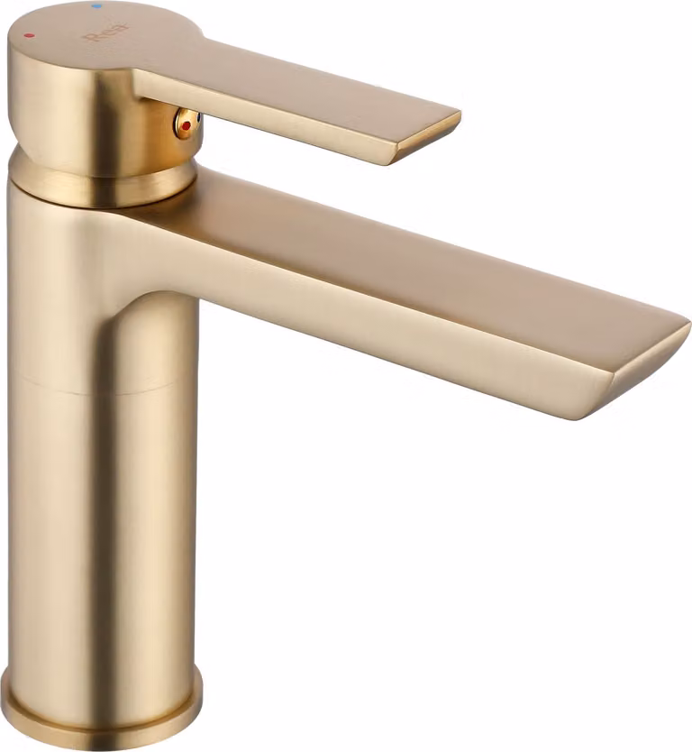 Miscelatore per lavabo REA ARGUS GOLD BRUSH basso