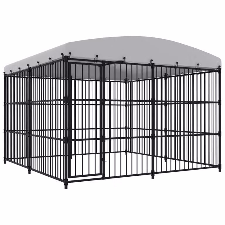 The Living Store Cuccia per cani da esterno con tettoia 300x300x210 cm