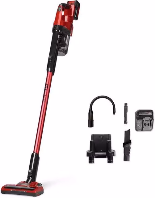 Einhell TE-SV 18 Li-FLX-Solo Aspirapolvere a batteria senza sacchetto da 0,6 l, Rosso-Nero