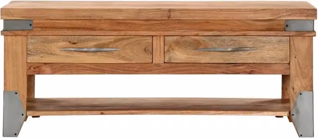 Tavolino da Caffè 110x52x45 cm in Legno Massello di Acacia 282751