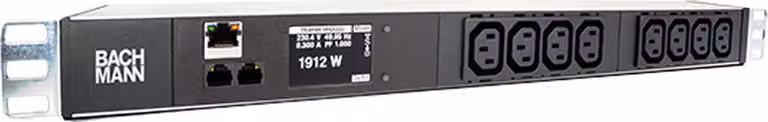 BACHMANN 19 pollici 1U BN2000 8xC13, alimentazione TCP/IP 2,0 m CEE7/7