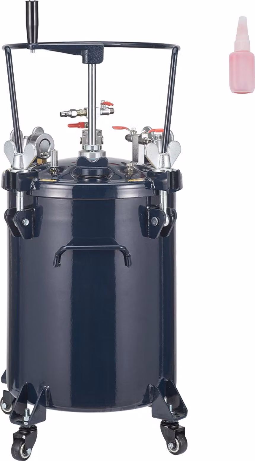 Serbatoio a pressione Contenitore per verniciatura Vernice a pressione Serbatoio a pressione da 30 L, 70 psi Pistola a spruzzo per verniciatura Contenitore per verniciatura Φ 80 x 42,5 cm Serbatoio a pressione Vernice a spruzzo Contenitore per verniciatur
