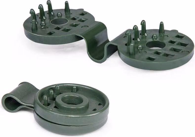 BRADAS Clip per rete, tessuto BUNGEE CORD CLIPS, verde, confezione da 10 - BR-BCK4-GR10B