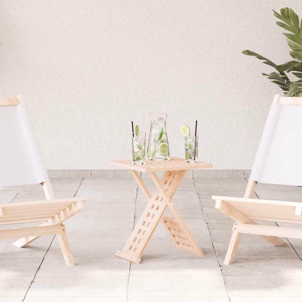Maison Exclusive - Tavolino da caffè marrone, 33 x 33 x 40,5 cm, in legno massello di noce