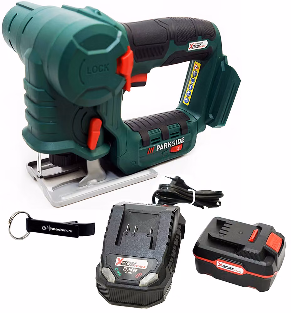 PARKSIDE® Seghetto alternativo e seghetto a batteria da 20 V PSSSA 20 con batteria (4 Ah) e caricabatteria inclusi