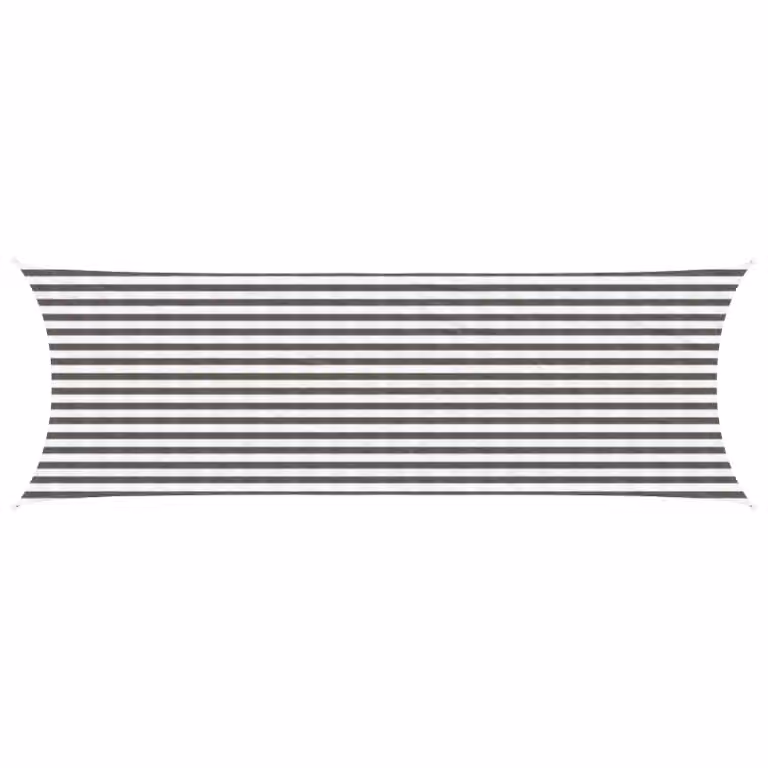 Telo Ombra Rettangolare vidaXL in HDPE Grigio Chiaro e Bianco L: 6 m, P: 2 m