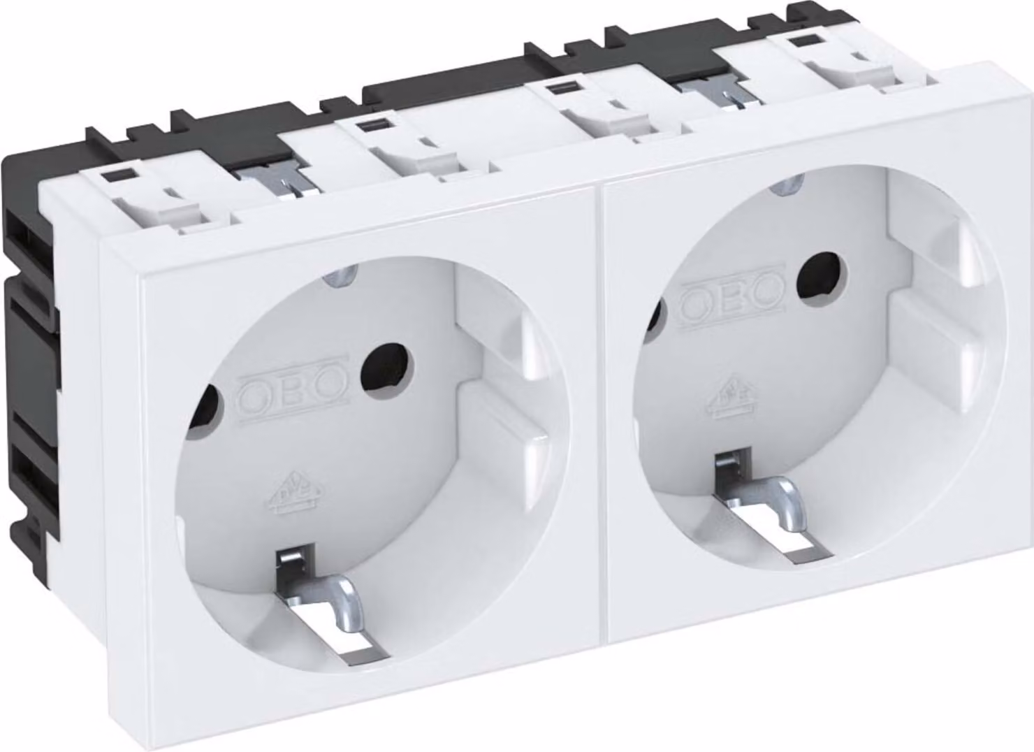OBO Presa Vertr Bettermann 0 gradi, contatto di terra a 2 vie STD-D0 RW2