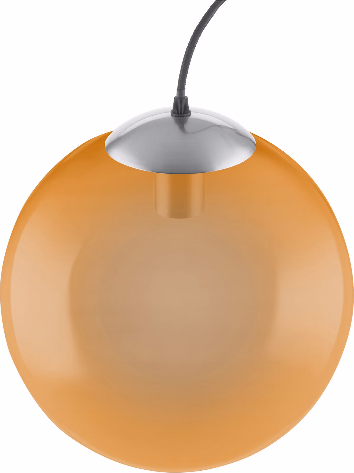 LEDVANCE Vintage Edition 1906, Plafoniera con base E27, Vetro arancione, Senza lampadina, Ciondolo a bolle d'aria