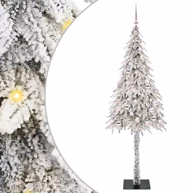 Albero di Natale con 300 LED-Luci decorative natalizie Bianco 210 cm PE e Acciaio 582288