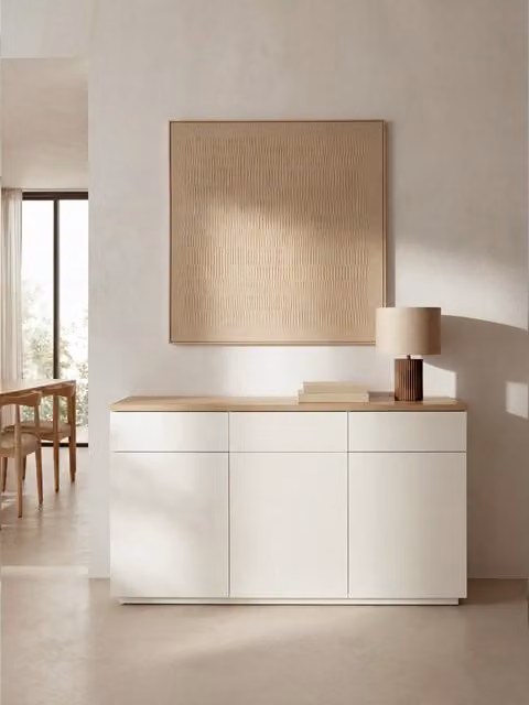 Credenza Havel Kenay Home bianca in stile moderno