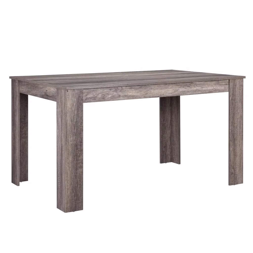 Tavolo da pranzo Nora en.casa per 6 persone, design moderno, colore marrone, L: 140 cm, P: 77 cm, H: 90 cm – 2