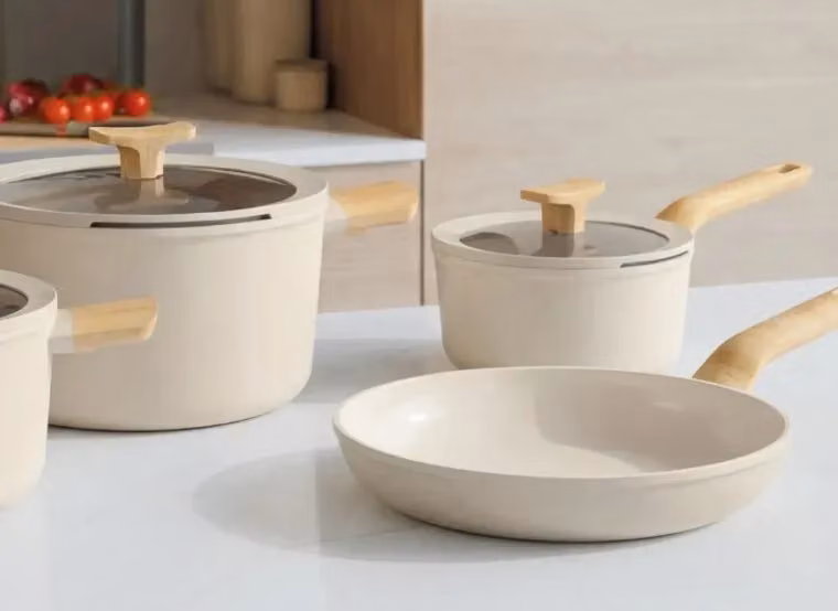 Set di pentole BergHOFF UQONIC DOWNDRAFT beige, 7 pezzi – 2
