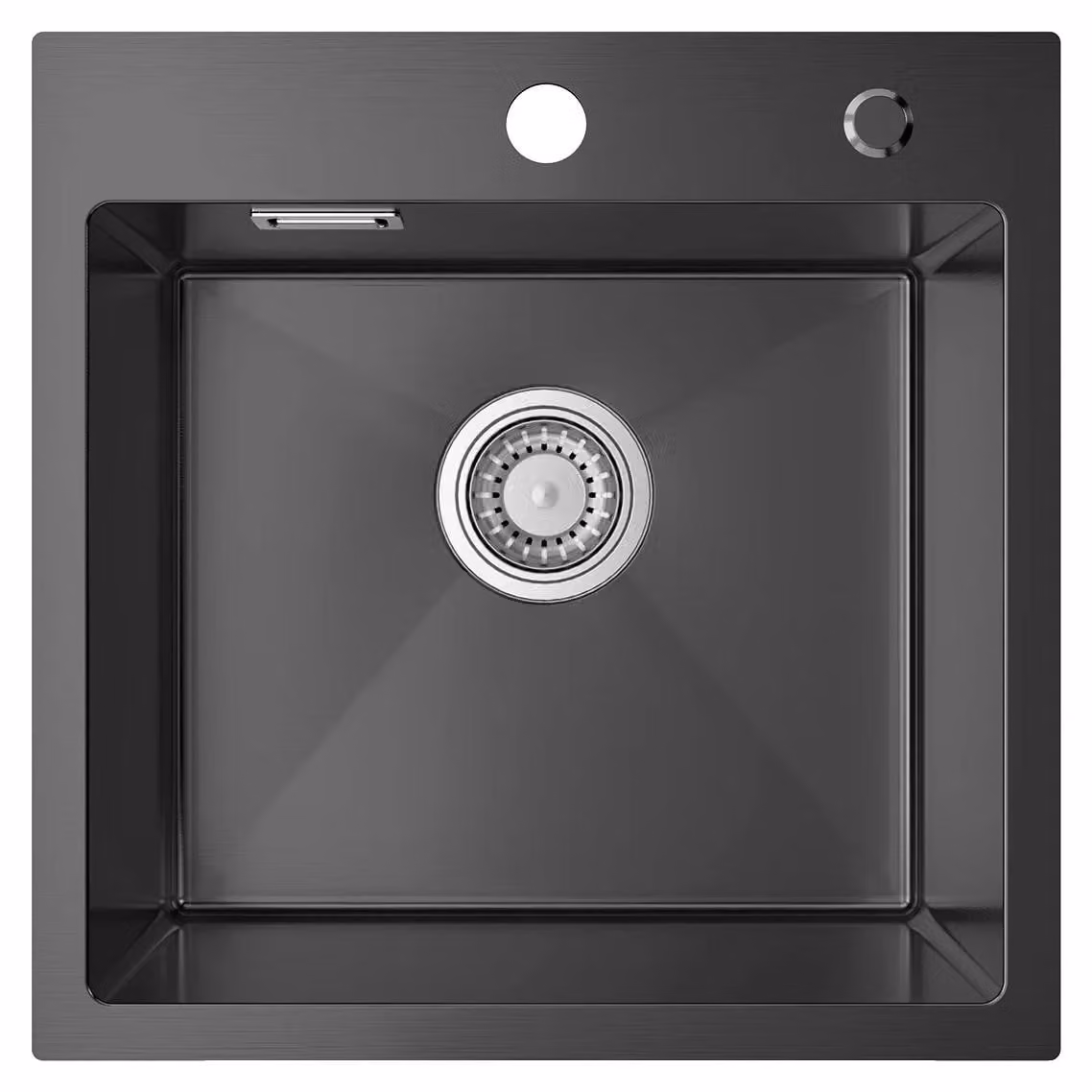 Lavello da cucina, vasca singola, acciaio inossidabile di alta qualità, colore nero