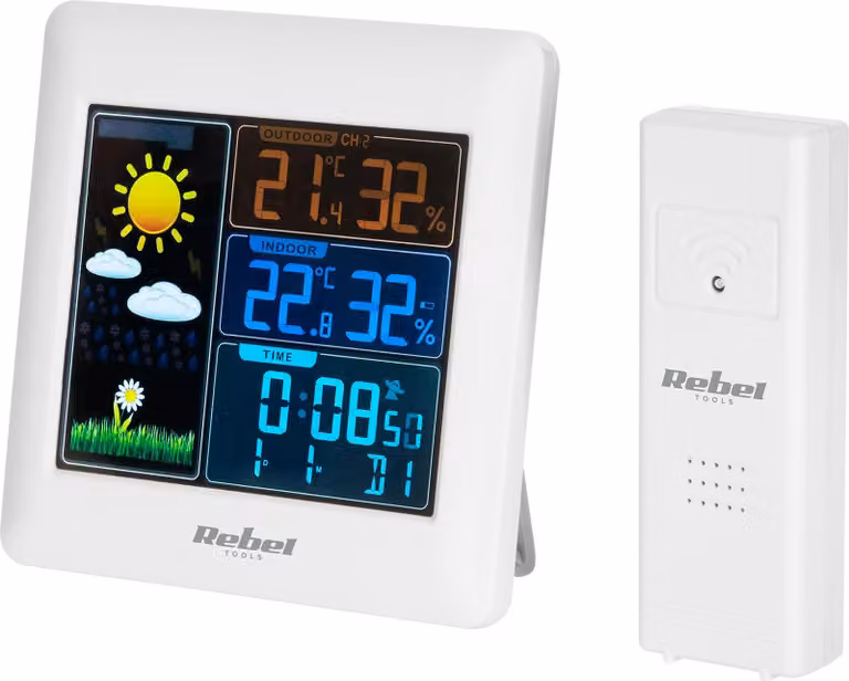 Rebel stazione meteo wireless con sensore esterno URZ3498