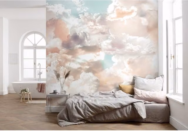 Fotomurale KOMAR Mellow clouds, Multicolore, L: 350 cm x H: 250 cm