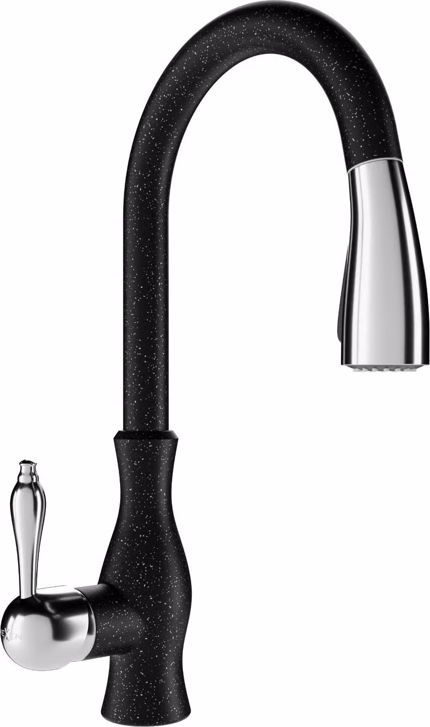 Mexen Savita rubinetto da cucina, nero maculato - 672601-76