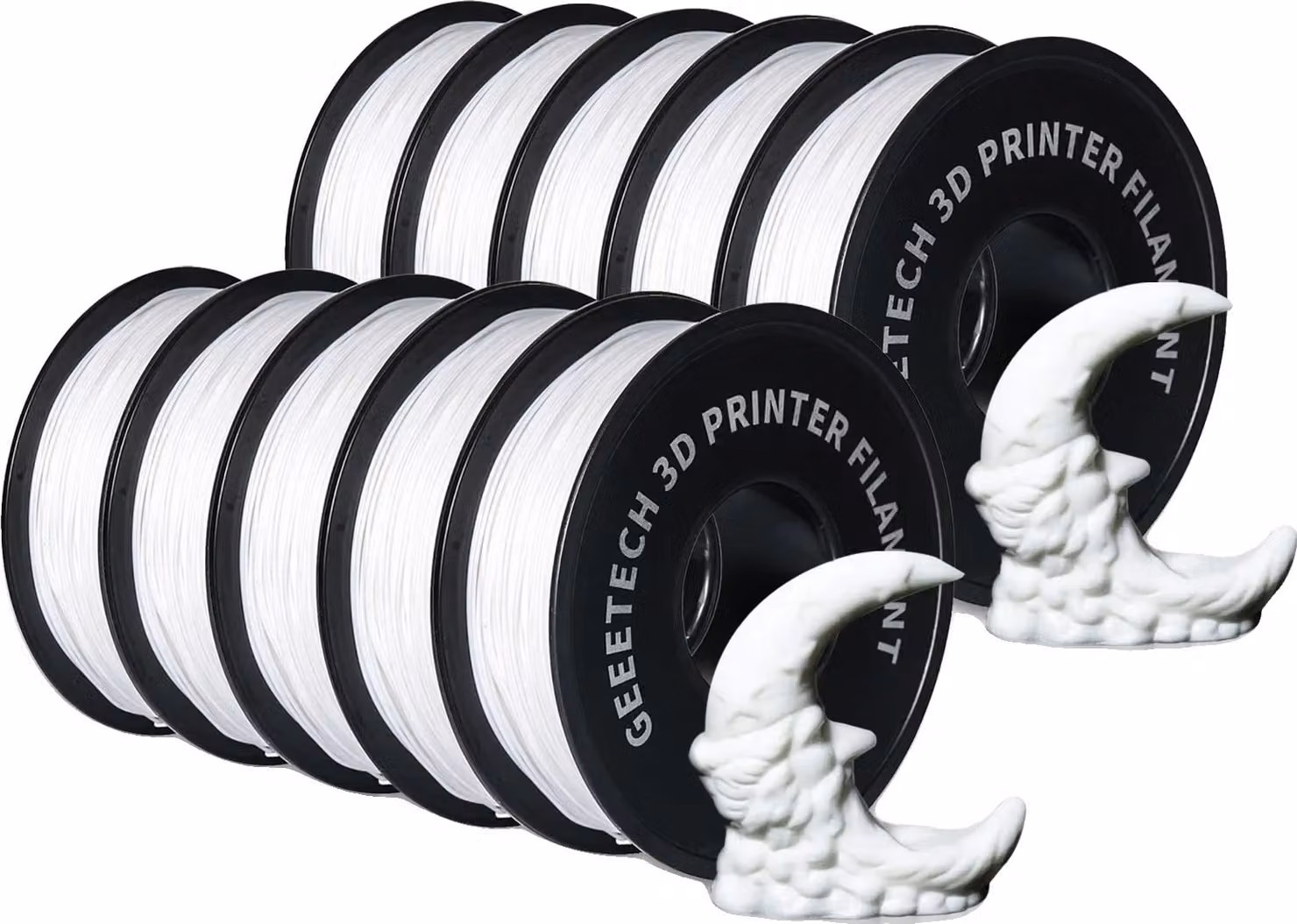Filamento PLA, peso 10 kg, diametro 1,75 mm, PLA bianco 10 kg