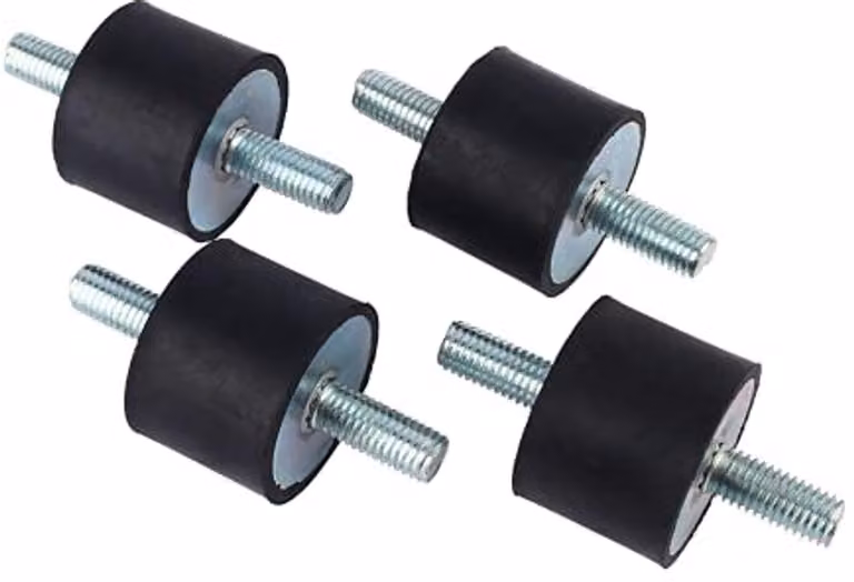 Supporto antivibrante M10 - Pompa per compressore d'aria - Gomma - 40 x 30 mm