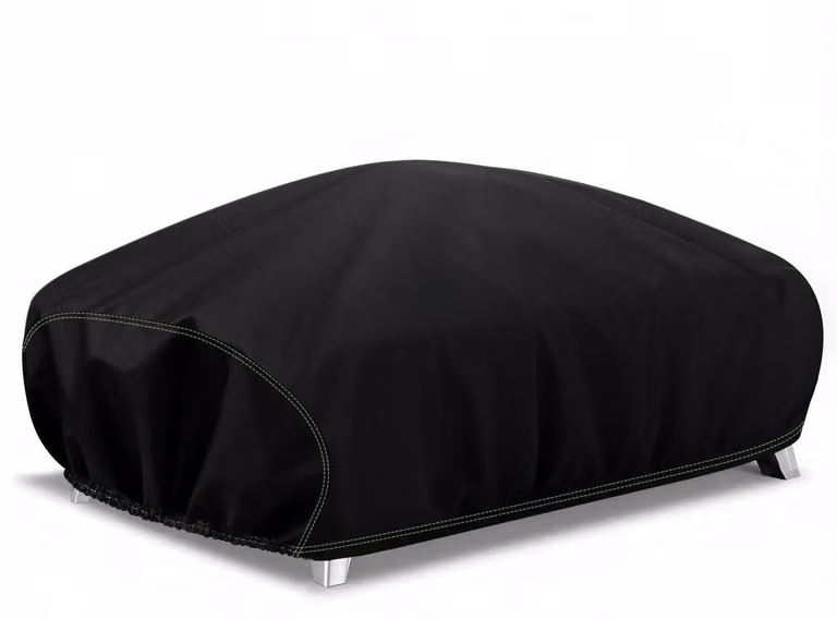 Copertura per barbecue resistente alle intemperie, 84x60x32 cm, nera, in tessuto Oxford 600D, compatibile con la serie Weber Q2000