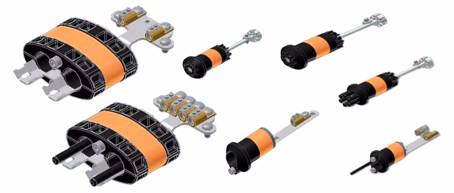 Accessori: passacavo ovale 2x20 mm -- Ingressi, 10-20 mm