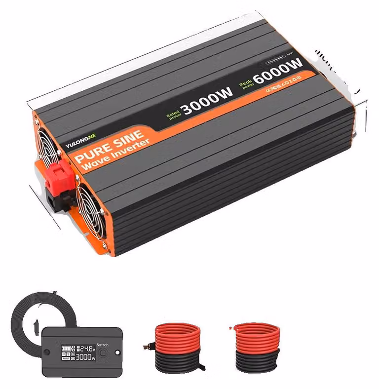 Inverter, potenza nominale di 3000W, con telecomando, 24V-230V-3000W