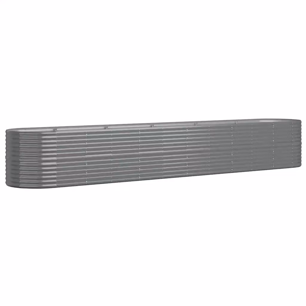Letto rialzato per orto in acciaio zincato grigio L: 440 cm, P: 80 cm, H: 68 cm – 2