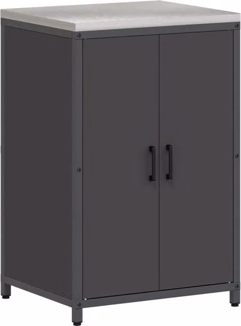 Pensile da cucina | Stoccaggio in cucina HATTEM Nero 60 x 50 x 92 cm Acciaio