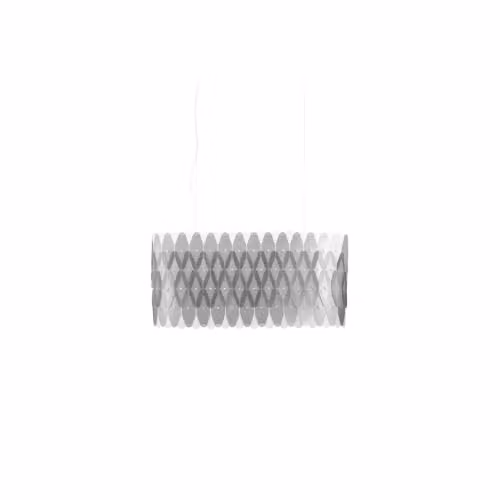 Lampadario Moderno Polilux ® Argento E Metallo Cromo 6 Luci E27