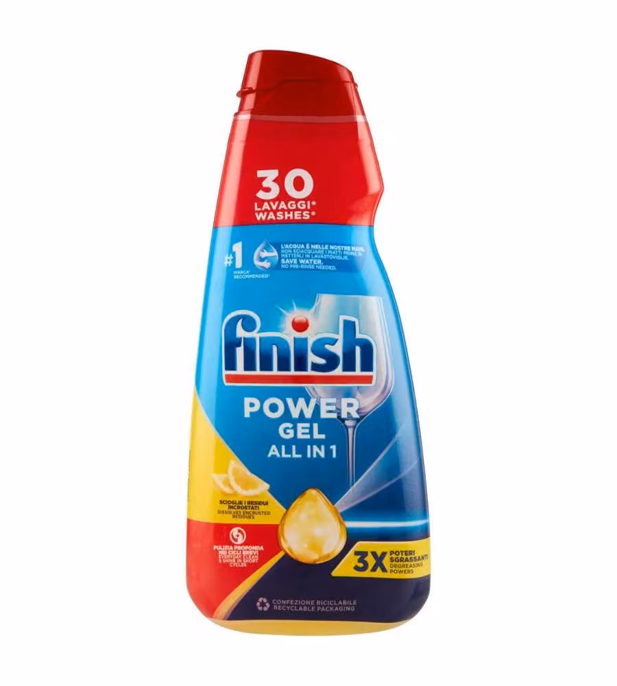Detersivo Lavastoviglie All in 1 Max Power Gel 3X Poteri Sgrassanti Limone 600ml