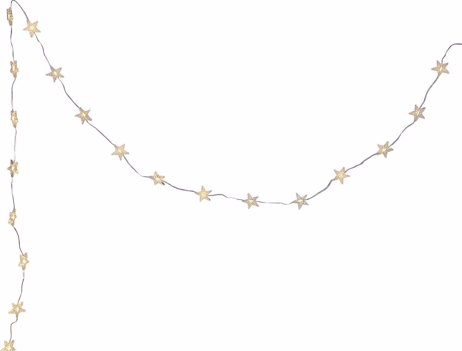Catena luminosa a LED "Stelle", colore bianco