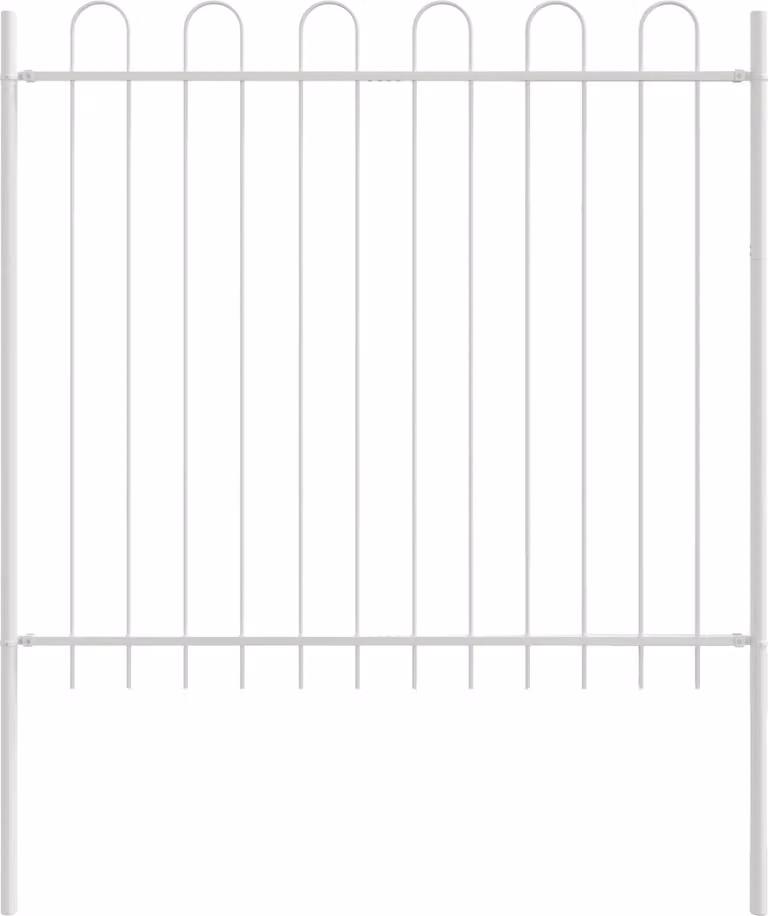 Recinzione per Giardino 3 pcs Grigio 5,1 x 1,2 m