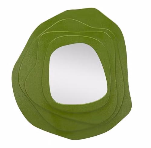 Mauro Ferretti Specchio da Muro Dalia Verde MDF 90x4x97