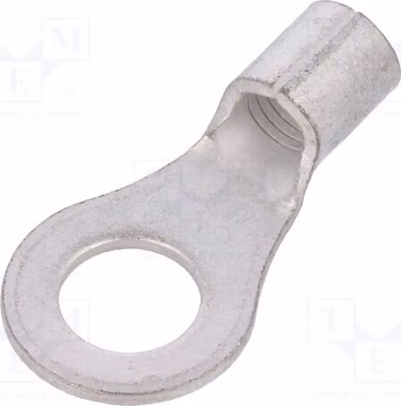 2 connettori a crimpare: ad anello M8, per cavi con sezione di 8 mm², in rame, isolati (codice prodotto: 33462)