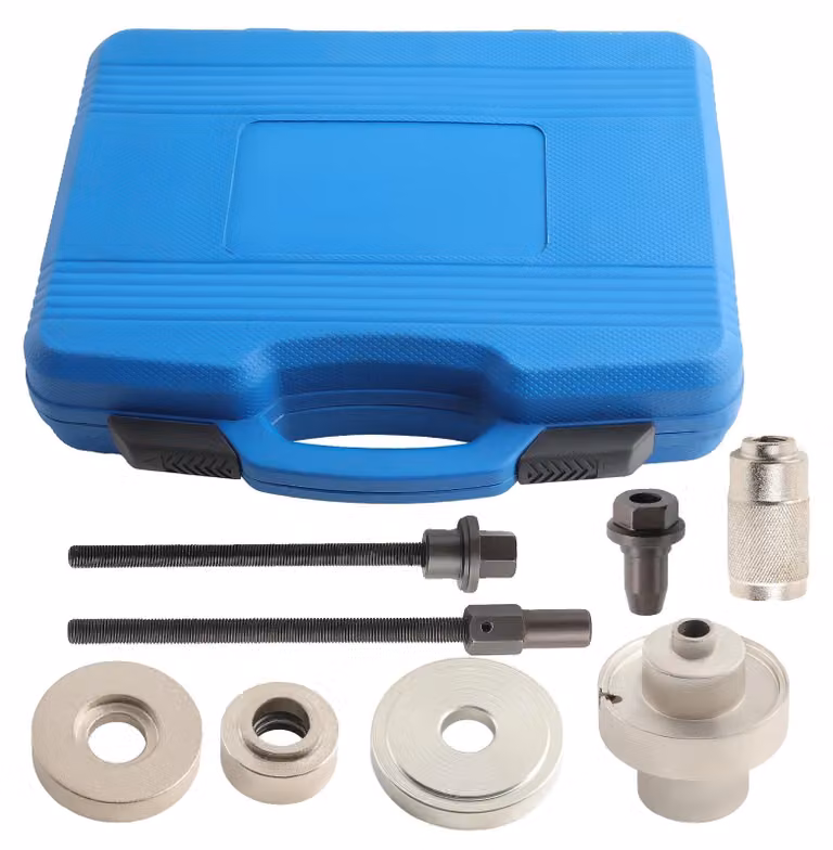Set di strumenti per la rimozione di boccole, realizzato in acciaio, lunghezza 200 mm, compatibile con diversi modelli di veicoli, elevata leva, impugnatura antiscivolo