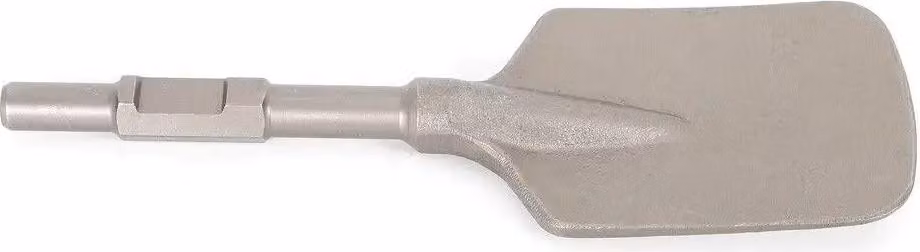 Martello demolitore Scalpello - Gambo esagonale 2,86 cm - Scalpello a vanga per terra/argilla - Per martello demolitore elettrico - Argento