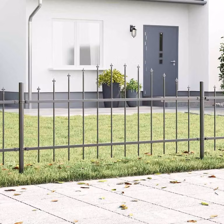 Maison Exclusive - Recinzione per giardino WOERDEN, 7 pezzi, 170 x 115 cm, grigio