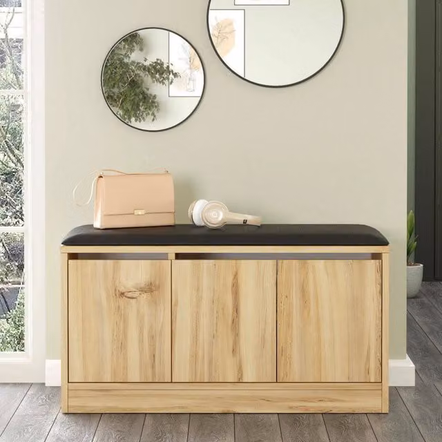 Mobile Portascarpe Arganetta, Scarpiera 8 Paia, 90x36x46h cm Marrone Quercia