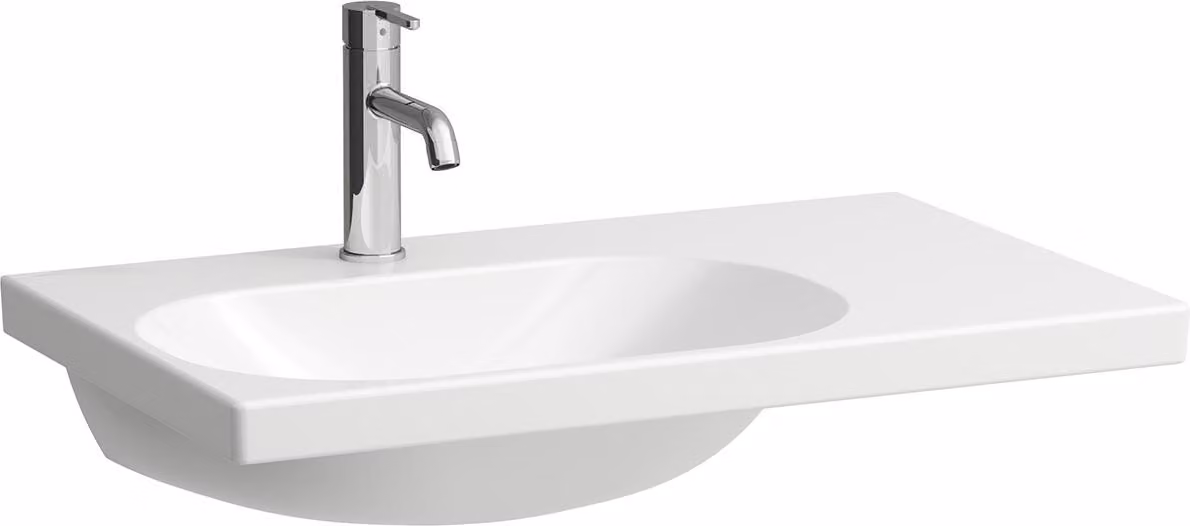 LAUFEN LUA lavabo, 1 trou pour robinet, sans trop-plein, 750x460mm, tablette à droite, H8170860001111, H8170860001111