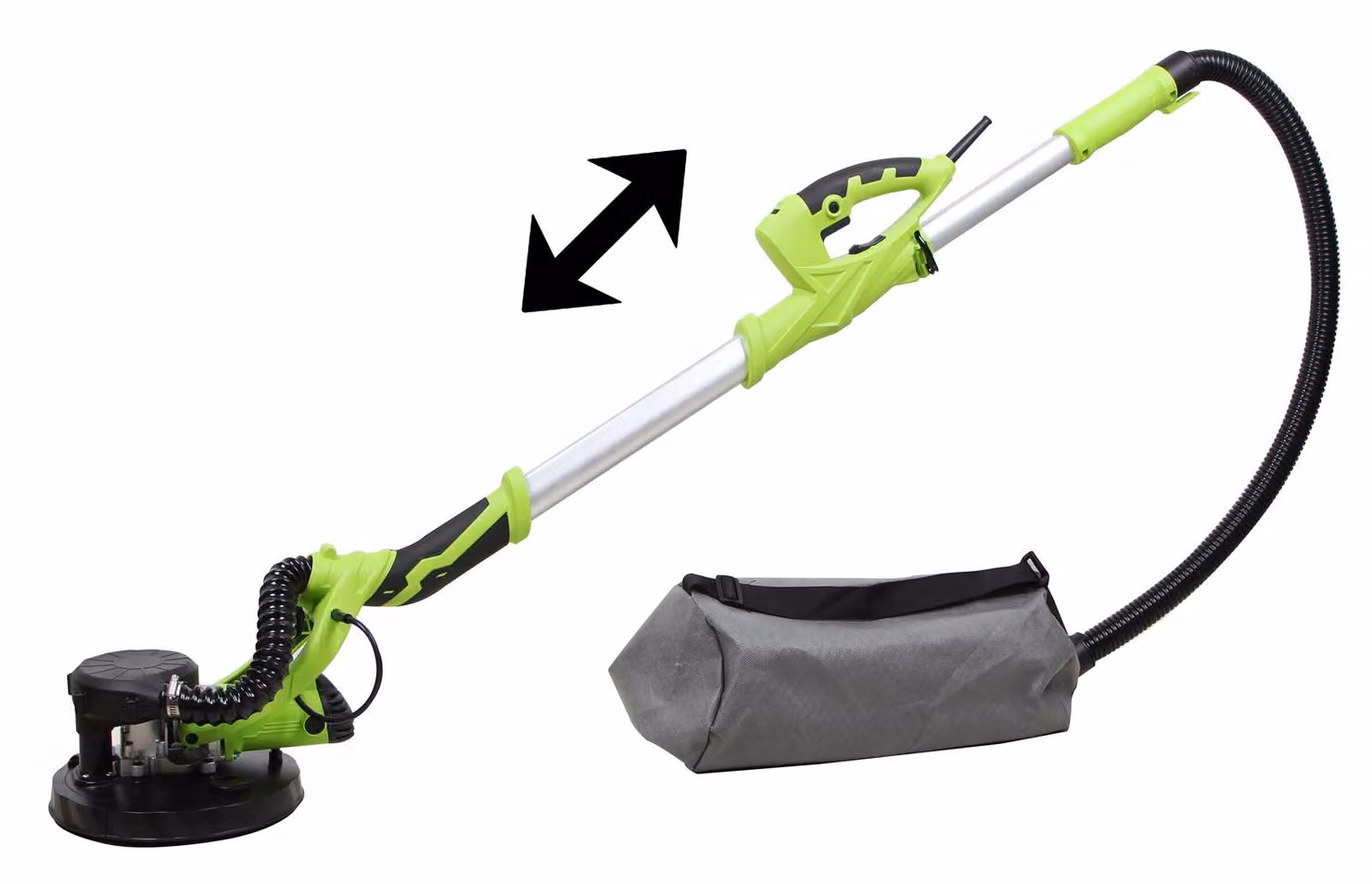 Varan Motors - ZL-225A Levigatrice per cartongesso 800W, con aspirapolvere e sacchetto