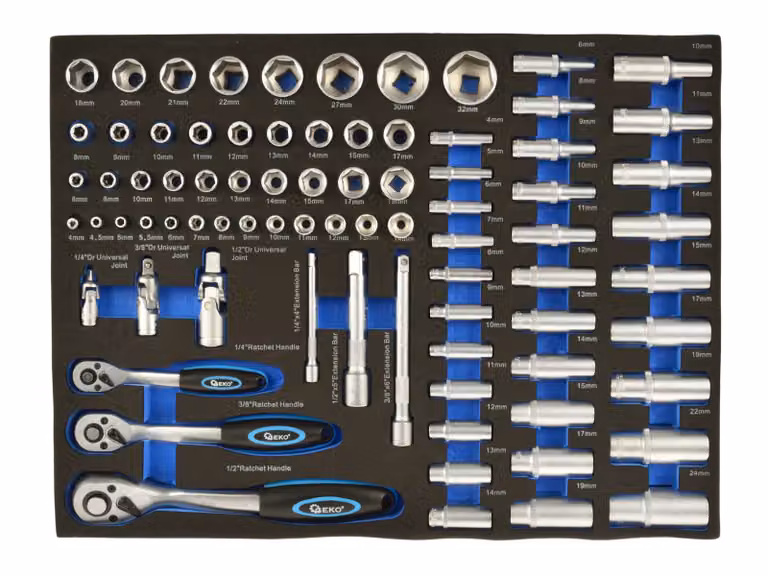 GEKO Inserto per prese - set nudo 80 pezzi G10833A