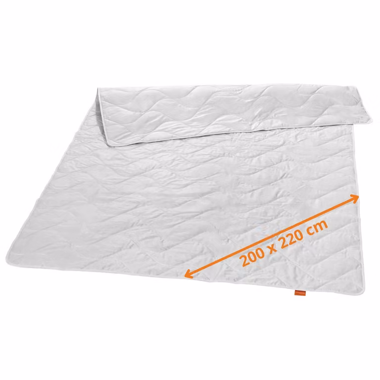 sleepling - Piumino estivo, 200 x 220 cm, 100% seta selvatica, rinfrescante e ideale per le notti calde