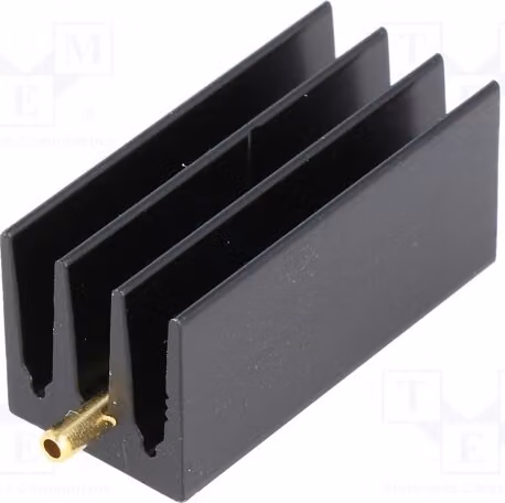 1 radiatore: stampato, lunghezza: 35 mm, larghezza: 16 mm, altezza: 16 mm, colore nero, modello SK437/35, alette del radiatore