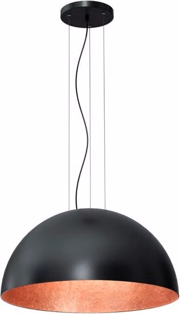 Lampada a sospensione Compo Ø60 nero/rame E27 15W Luminex