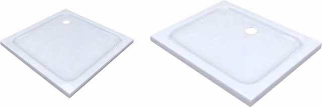 Piatto doccia rettangolare Iperbriko bianco a incasso L: 100 cm, P: 70 cm