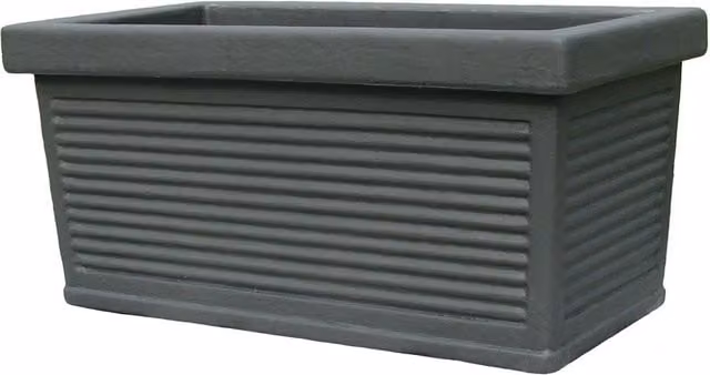 Garden Italia Fioriera Millerighe GCM 103×40 cm in Resina – Made in Italy, Resistente al Gelo e Antiurto Colore: Antracite