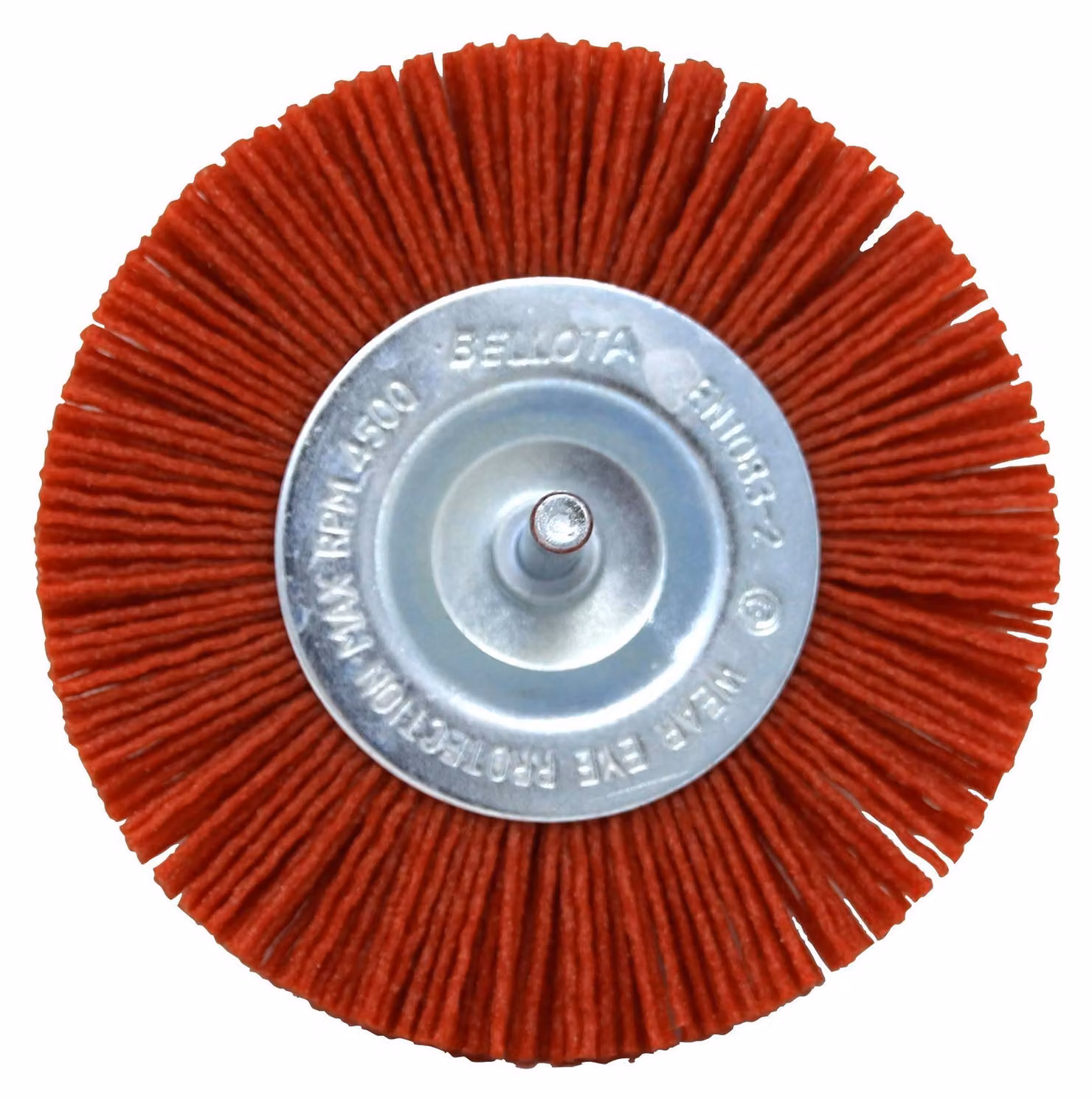 Spazzola industriale rotonda, nylon, grana grossa, diametro 100 mm