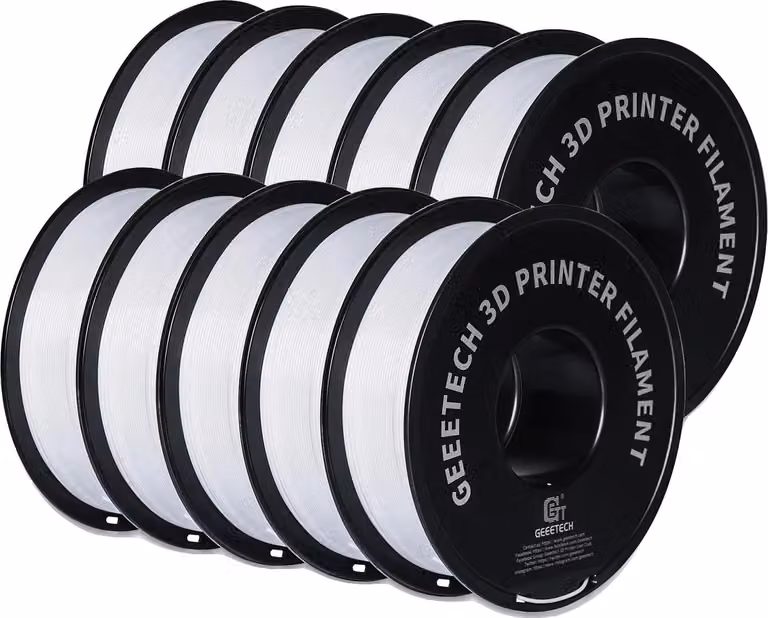 filamento 3D, alta resistenza, ecologico, PETG bianco 10 kg