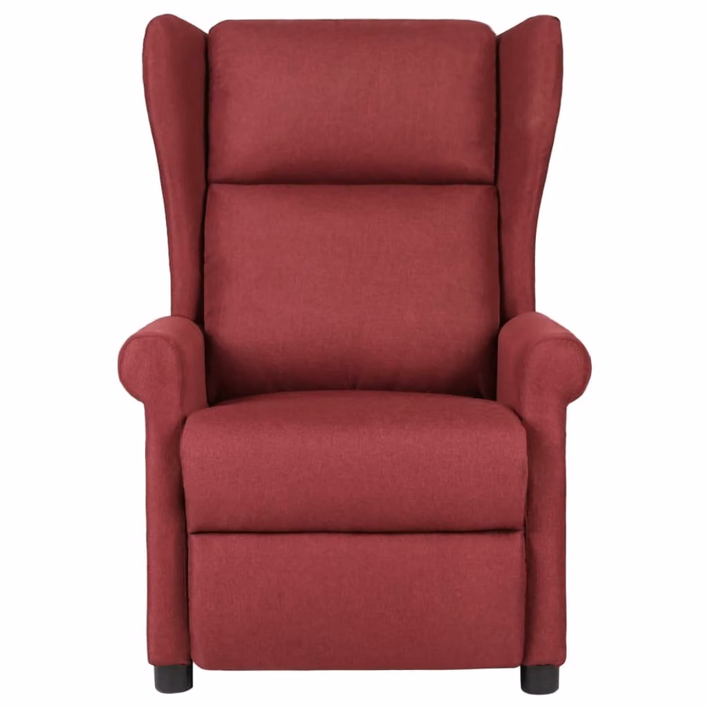 SYFAX™ Poltrona Massaggiante Elettrica Rosso Vino in Tessuto